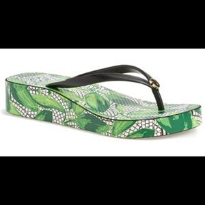 Tory Burch Wedged Flip-Flops